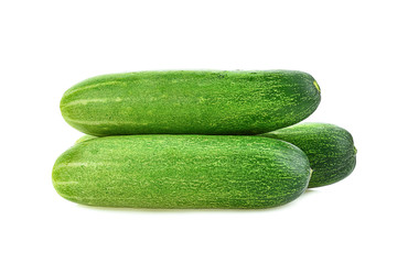 cucumber piece on white background