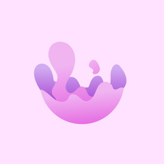 Fluid Shape Object Dynamic Logo Design 