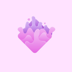 Fluid Shape Object Dynamic Logo Design 