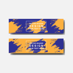 vector abstract watercolor design banner web template