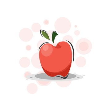 cartoon apple fruits design vector collection