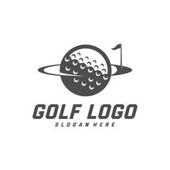 Golf logo design vector template, Vector label of golf, Logo of golf championship, illustration, Creative icon, design concept