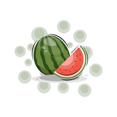cartoon watermelon fruits design vector collection