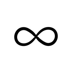 Infinity symbols. Eternal, limitless, endless, life logo or tattoo concept.hand drawn doodle style vector isolated