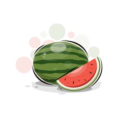 cartoon watermelon fruits design vector collection
