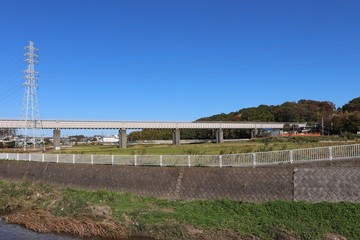 Fototapeta na wymiar 引地川水路橋（神奈川県藤沢市）