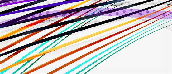 Trendy color stripes lines wave, great design for any purposes. Vector line pattern. Vector geometric background