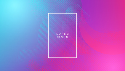 Colorful landing page abstract geometric shape and dynamic background on gradient colour.