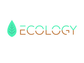 Leaf and ecology design on white background,illustration vector