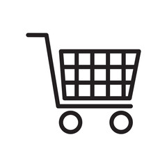 Shopping chart icon vector simple design