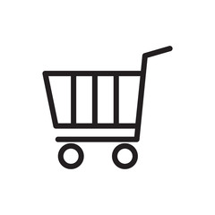 Shopping chart icon vector simple design