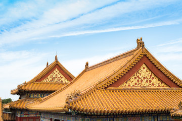 Fototapeta na wymiar chinese temple roof