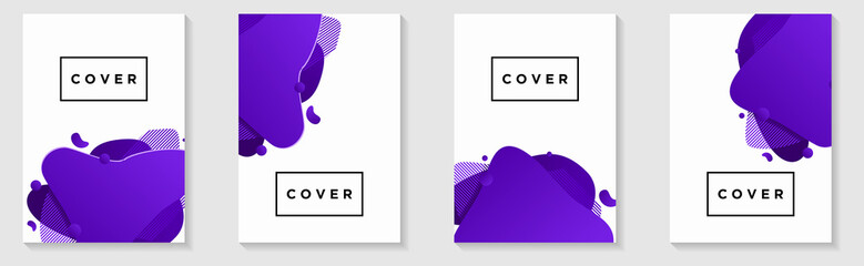 Vector Illustration of Vertical A4 Cover banners with Abstract Background. can used for cover, banner, business card, presentation, print, brochure, poster, flyer, web, landing page