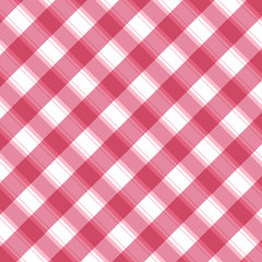 Checkered pink and white check pattern background,vector illustration,Gingham