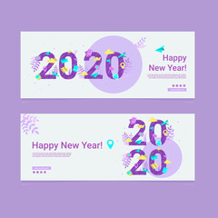 Banner de año nuevo viajes 2020