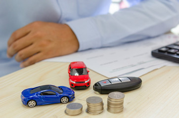 car model  insurance concept