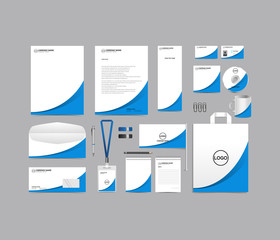 Corporate identity set branding template design kit. editable brand identity with abstract background color for Business Company and Finance Vector eps 10