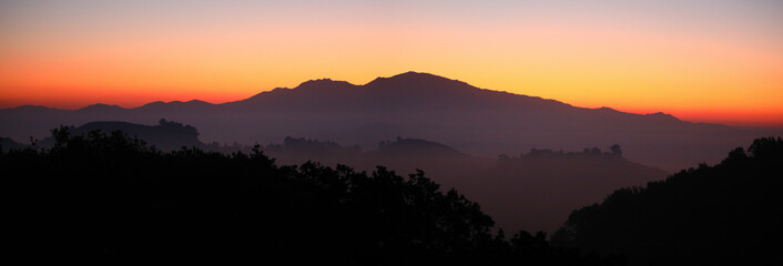 Mt. Diablo dawn panorama