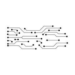 Circuit illustration design vector symbol logo