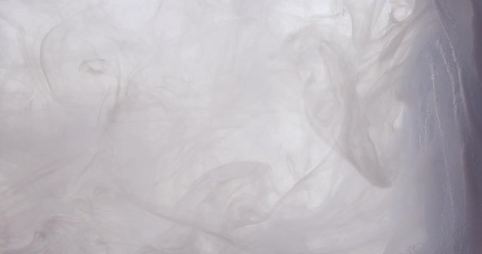 White creamy liquid background with clouds and bubbles. Fresh style