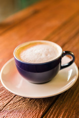 Close-Up Of Espresso In Cup On Table