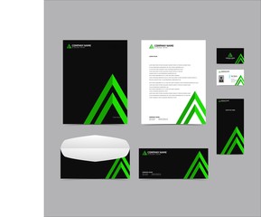 Corporate identity set branding template design kit. editable brand identity with abstract background color for Business Company and Finance Vector eps 10
