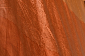 The surface of the fabric and afternoon sunlight
