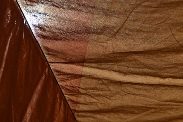 The surface of the fabric and afternoon sunlight