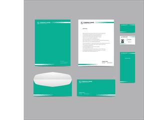 Corporate identity set branding template design kit. editable brand identity with abstract background color for Business Company and Finance Vector eps 10