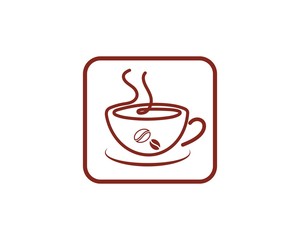 Coffee cup Logo Template vector icon