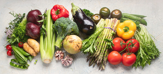 Assortment of fresh vegetables