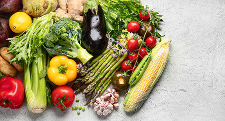 Assortment of fresh vegetables