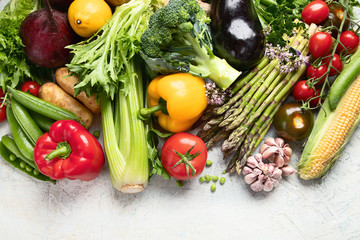 Assortment of fresh vegetables