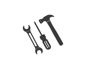wrench vector illustration and icon of automotive repair
