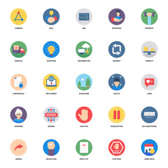 Electric Appliance Flat Rounded Icons 