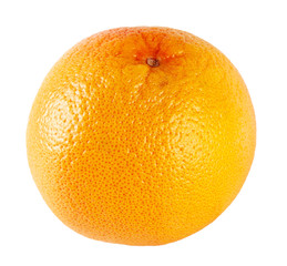 Ripe pomelo is isolated on a white background