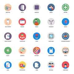 Financial Management Flat Icons Pack