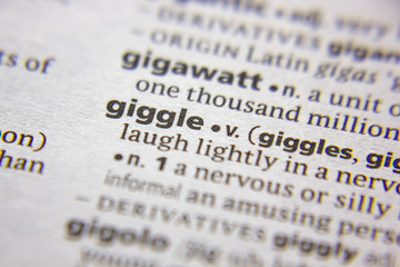 Word or phrase Giggle in a dictionary.