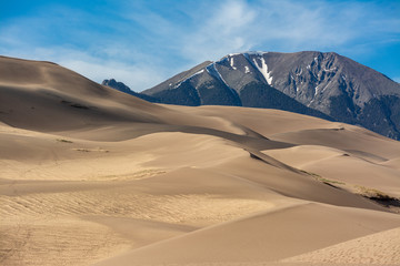 Fototapeta na wymiar Senic view in Great Sand Dunes National Park in Colorado, USA