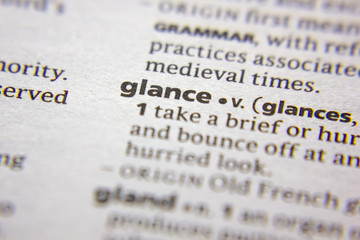 Word or phrase Glance in a dictionary.