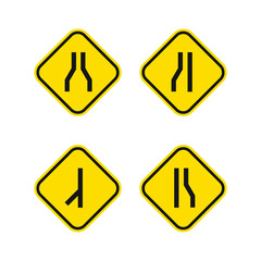 set of traffic signs icon design. vector illustration