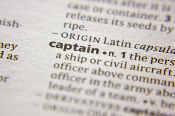 Word or phrase Captain in a dictionary.