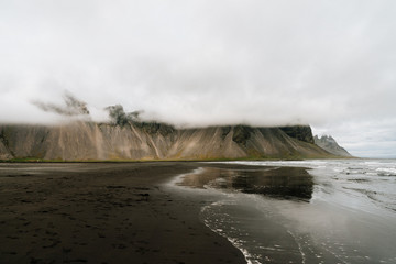 Black sand beach Stokksnes, Iceland