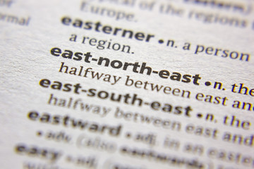 Word or phrase East-north-east in a dictionary.