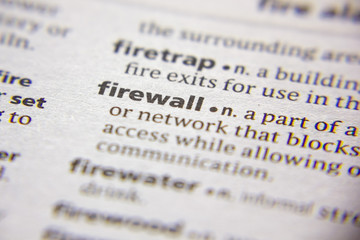 Word or phrase Firewall in a dictionary.