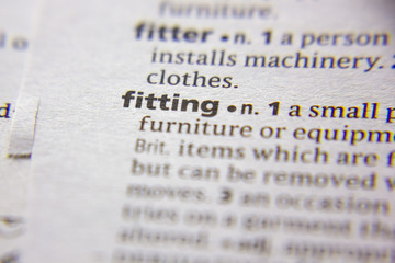 Word or phrase Fitting in a dictionary.