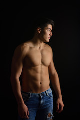 Fototapeta premium young man without shirt