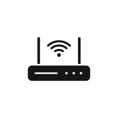 Wifi Router Icon Design. Vector Illustration 