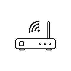 Wifi Router Icon Design. Vector Illustration 