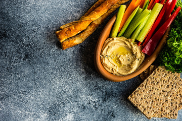 Traditional dish hummus